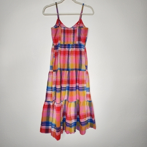 Evereve Summer Plaid Sofia Dress XS - Picture 5 of 9
